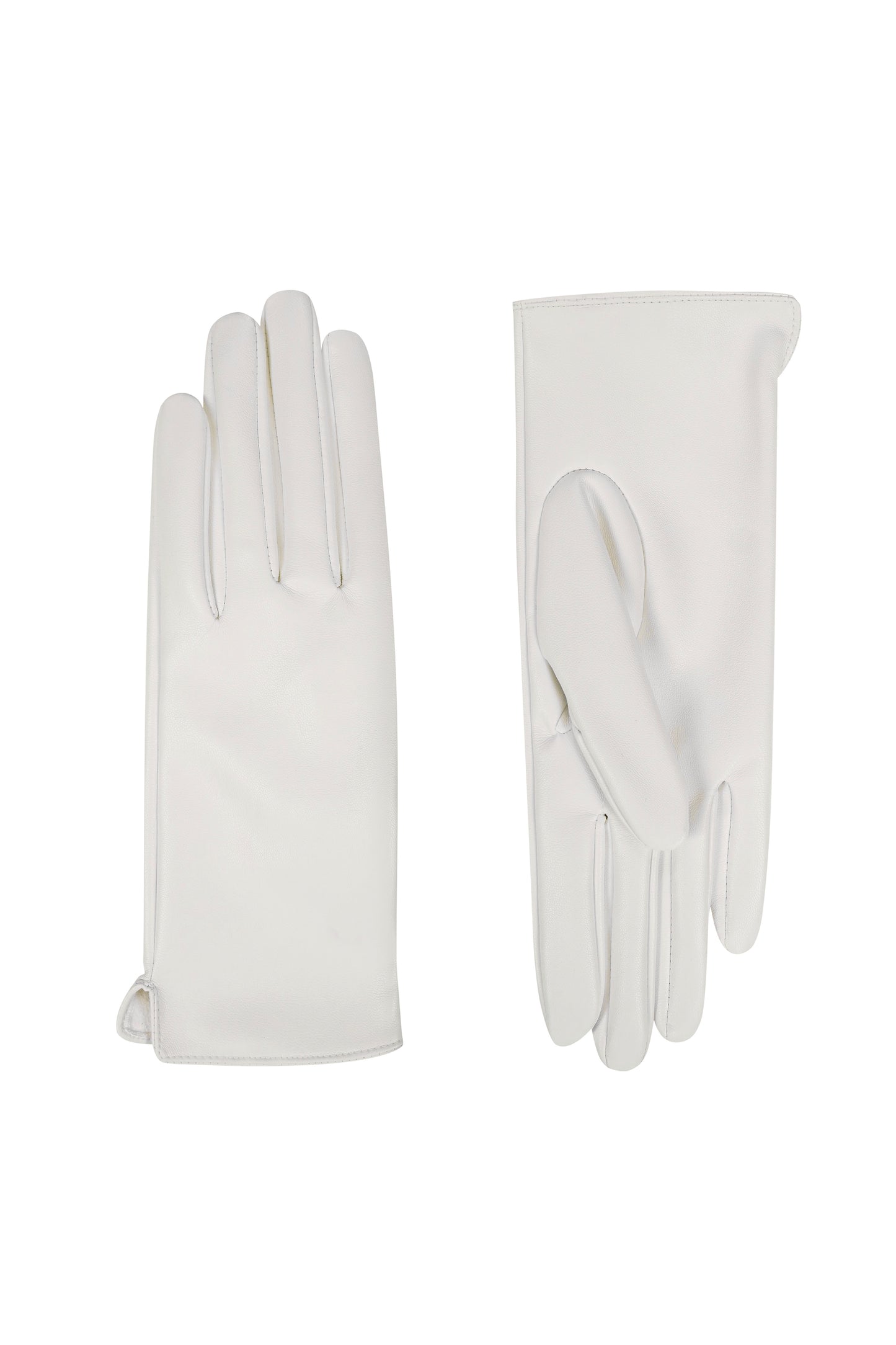 Рукавиці молочні з еко-шкіри