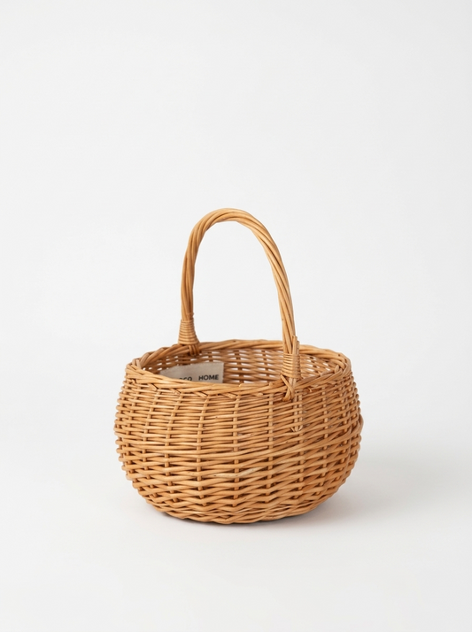 Кошик плетений коричневий