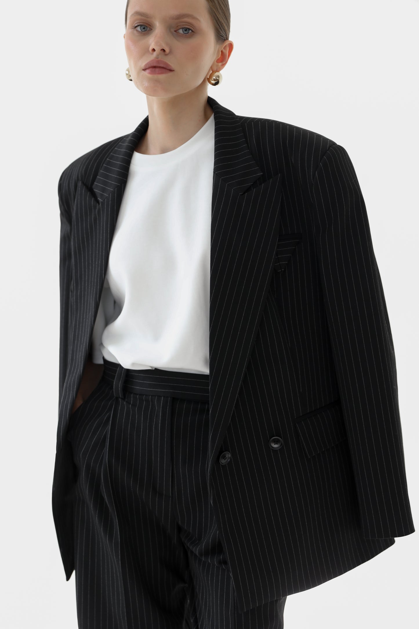 Structured Black Striped Blazer (Limited Edition)