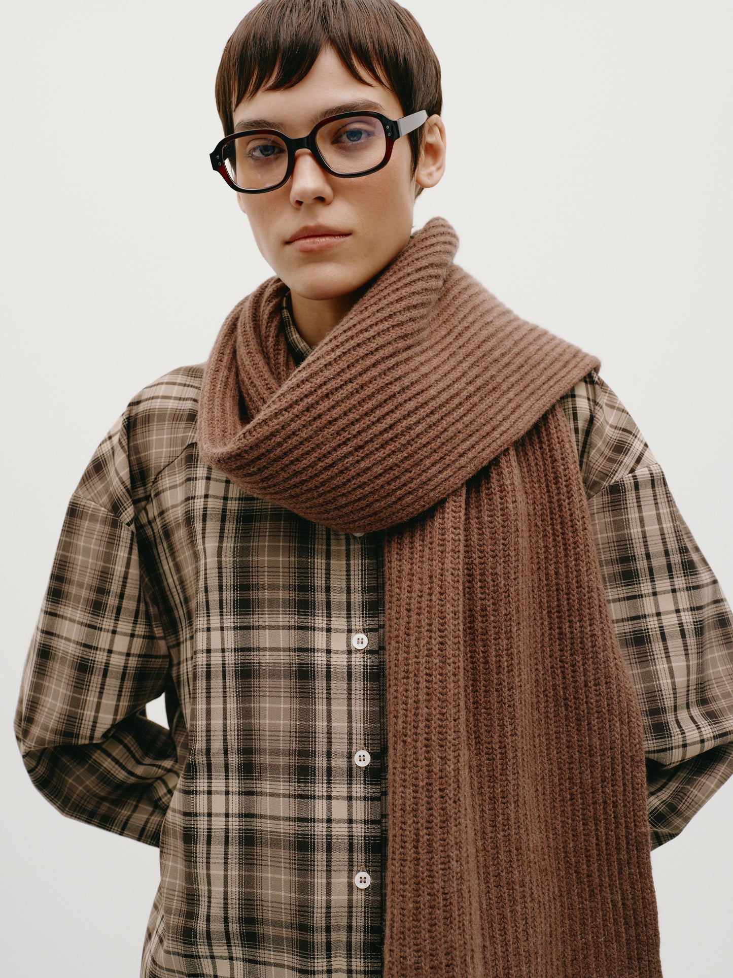 Brown scarf