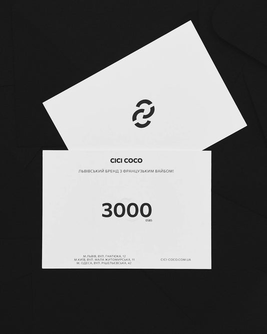 Gift certificate