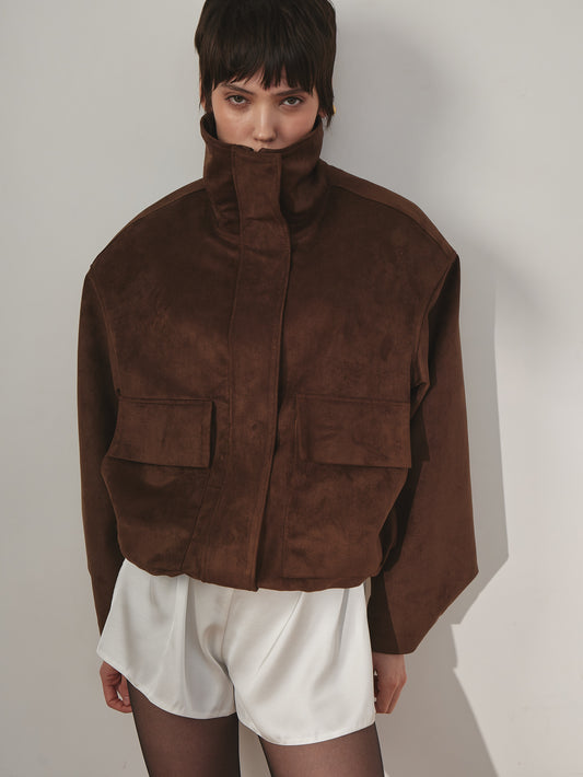 Бомбер з еко - замші COUTURE