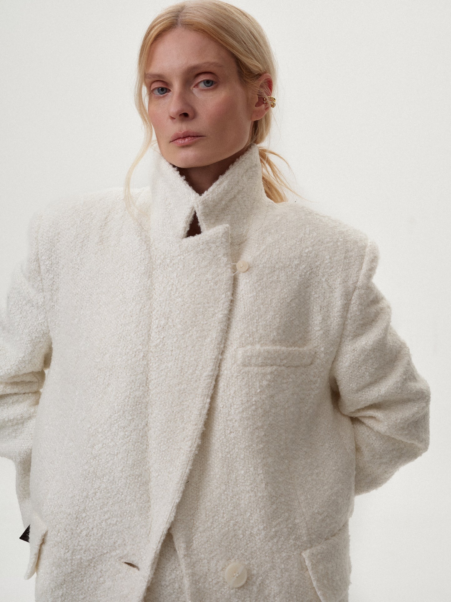 Bouclé Jacket-Coat