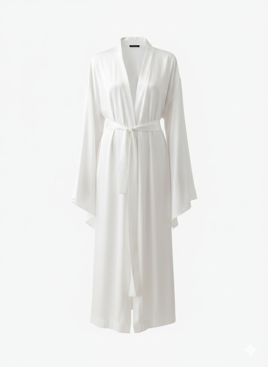 Халат сатиновий білий