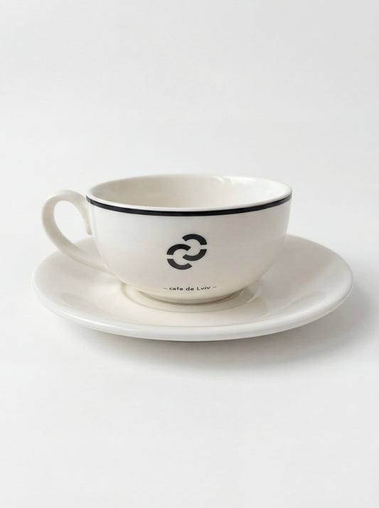 Чашка з блюдцем CICI COCO Cafe 180 мл