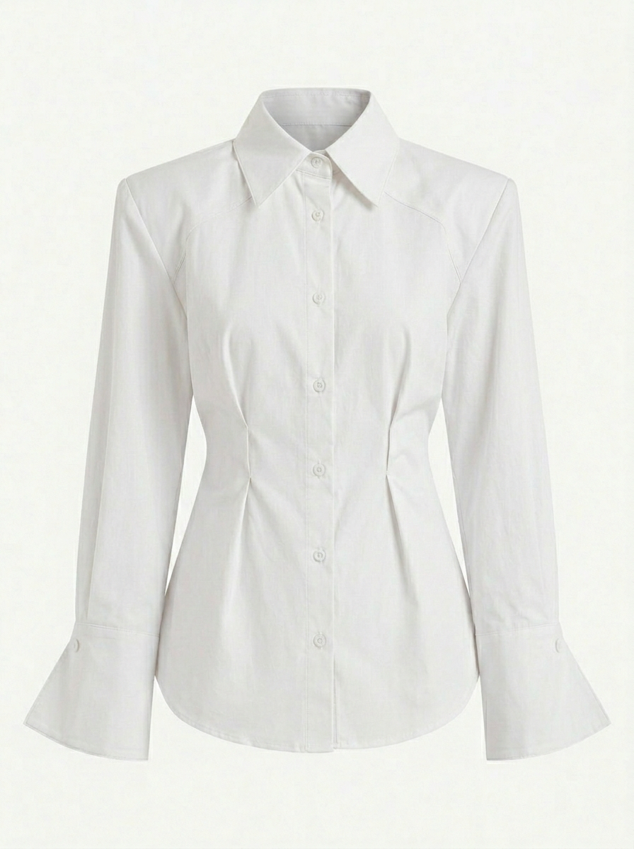 Сорочка молочна з акцентом на талію