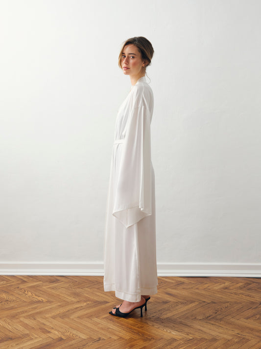 Халат сатиновий білий