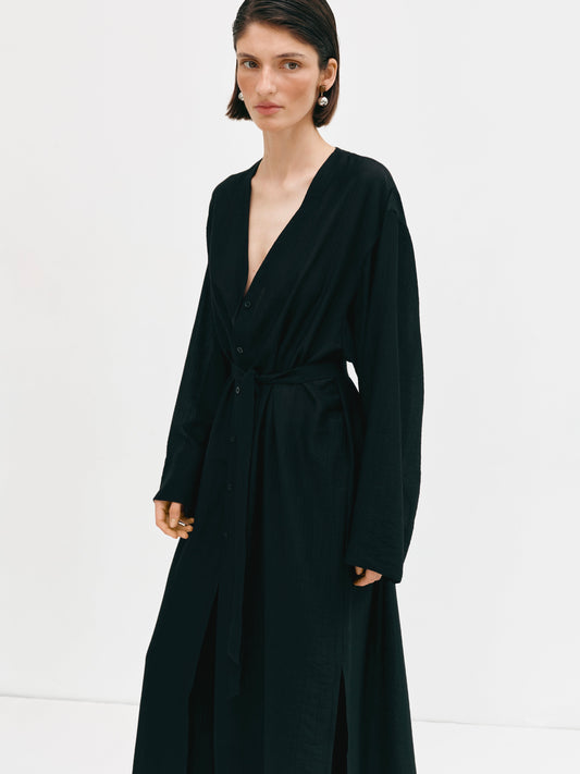 Сорочка - кімоно чорна