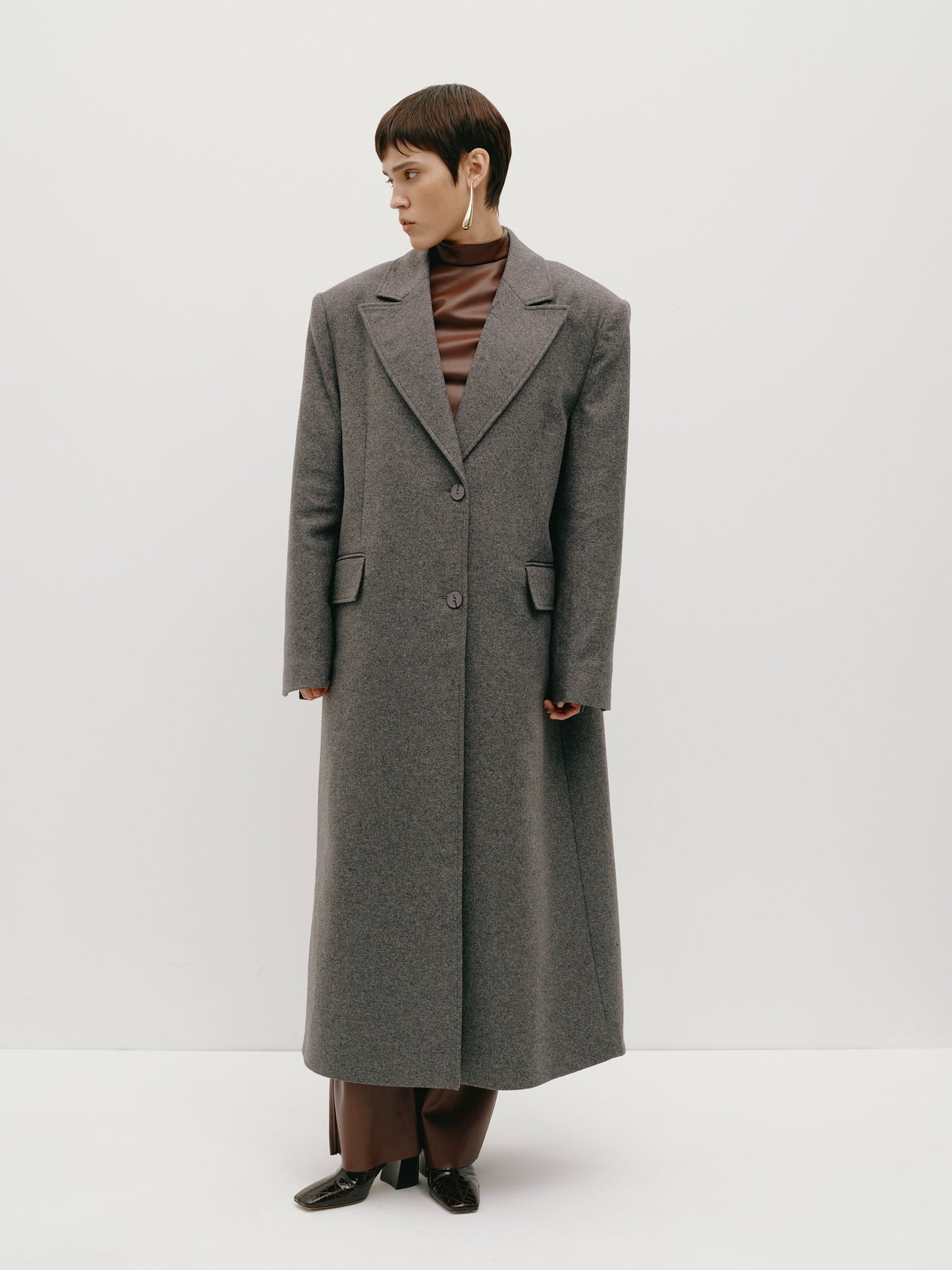 Gray wool coat (limited edition)