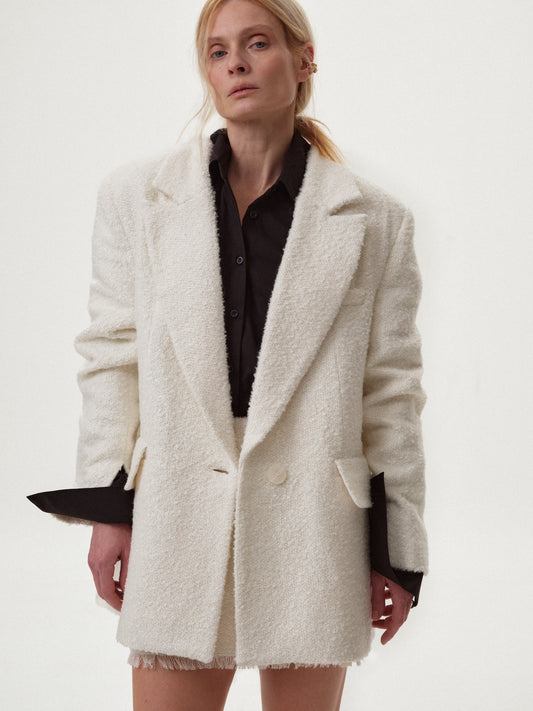 Bouclé Jacket-Coat