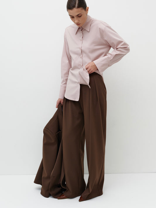 Brown palazzo trousers 