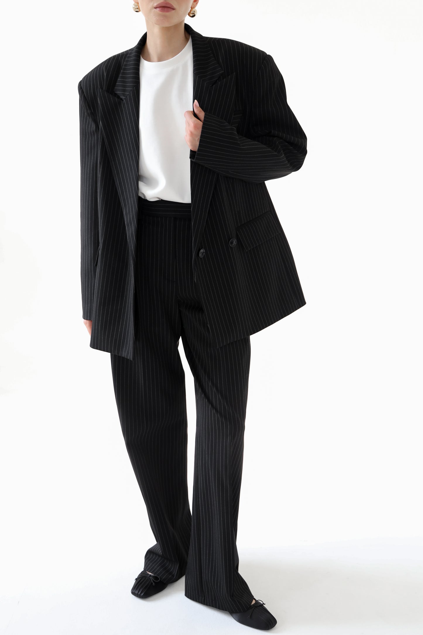 Structured Black Striped Blazer (Limited Edition)