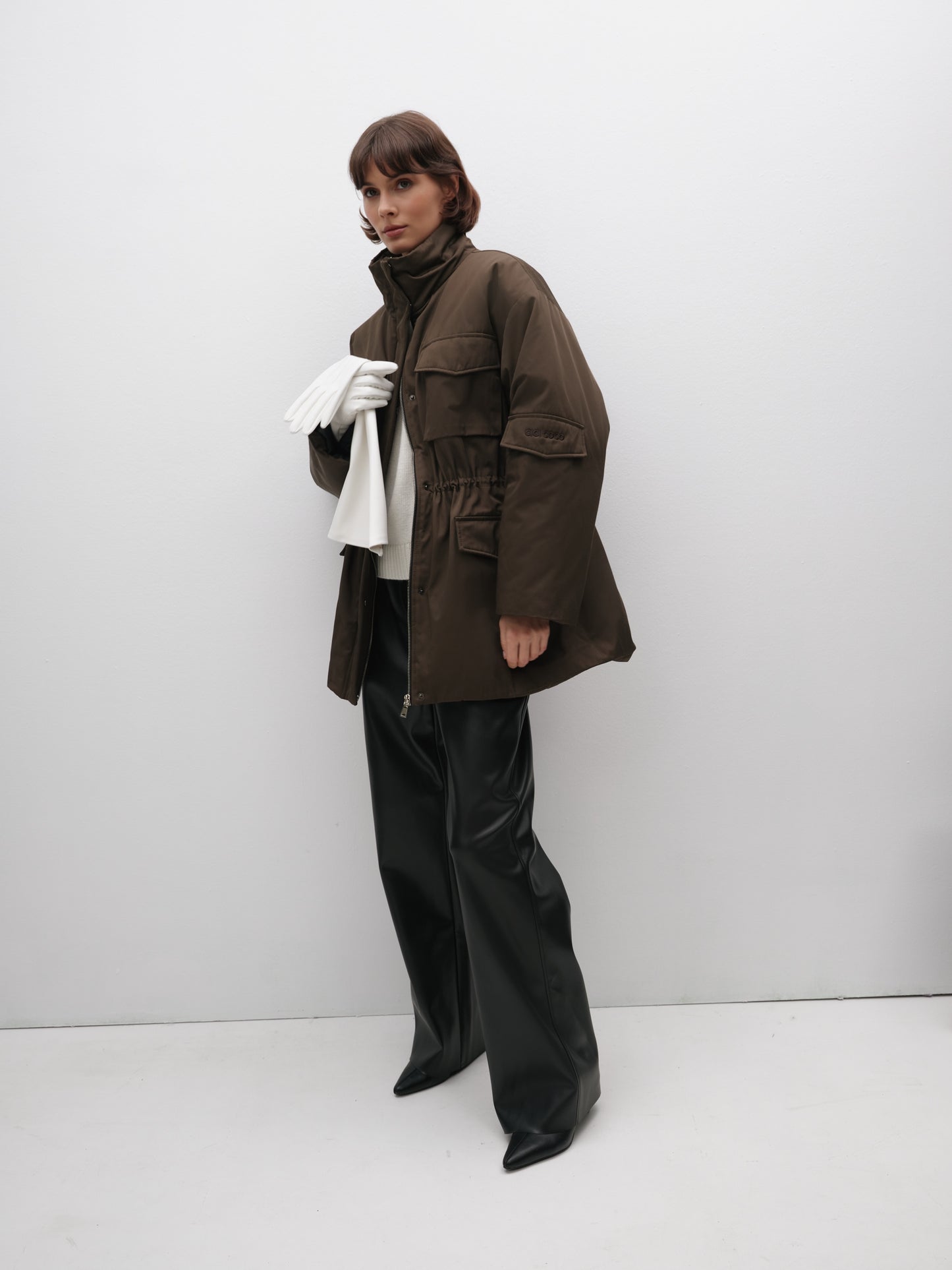 Утеплена куртка-парка хакі