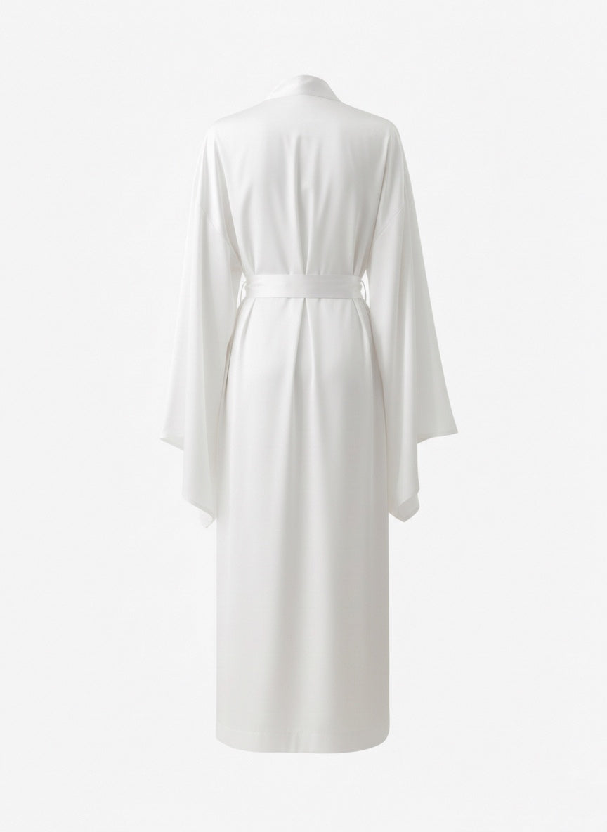 Халат сатиновий білий