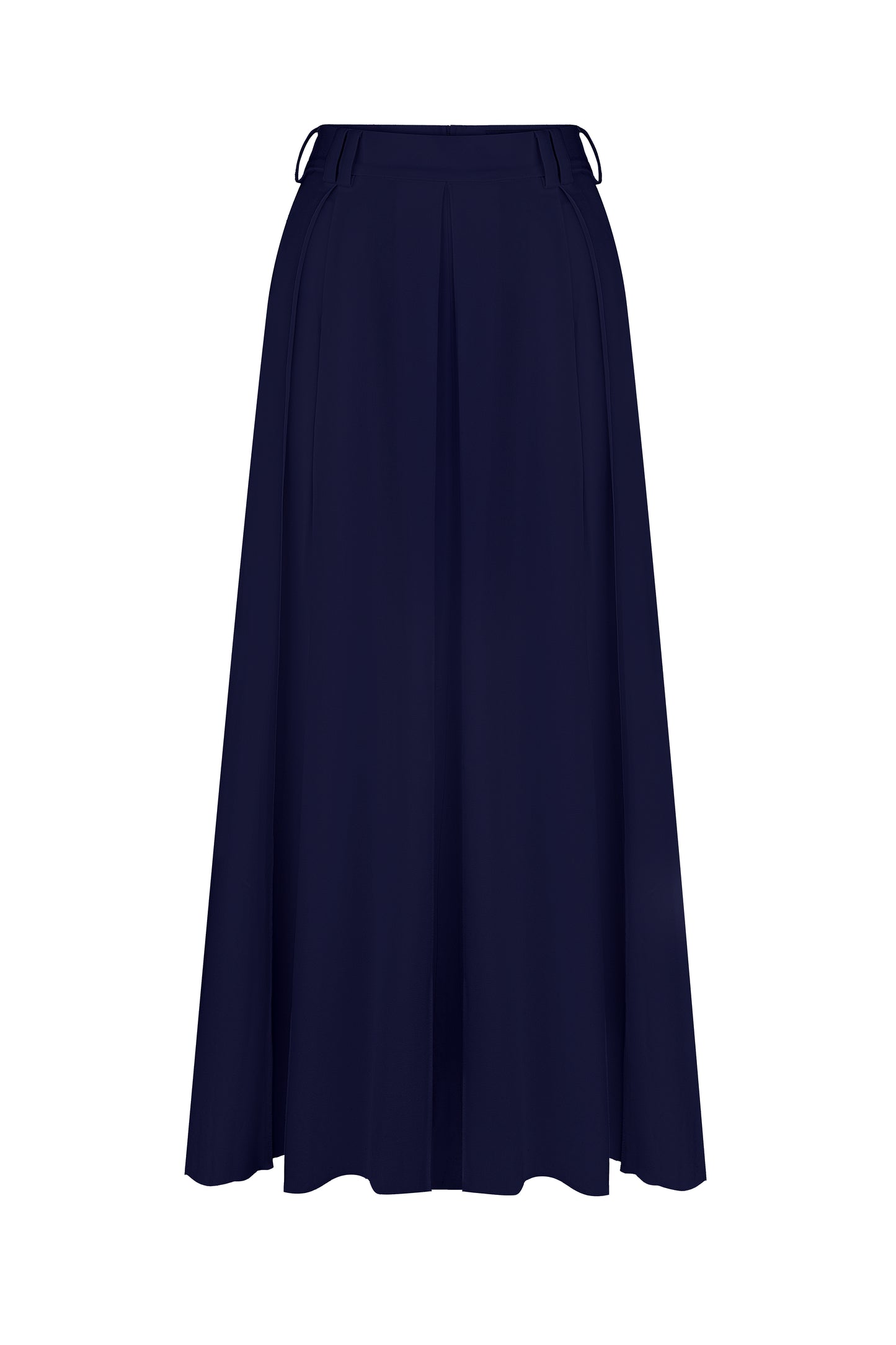 Dark blue  flared trousers skirt