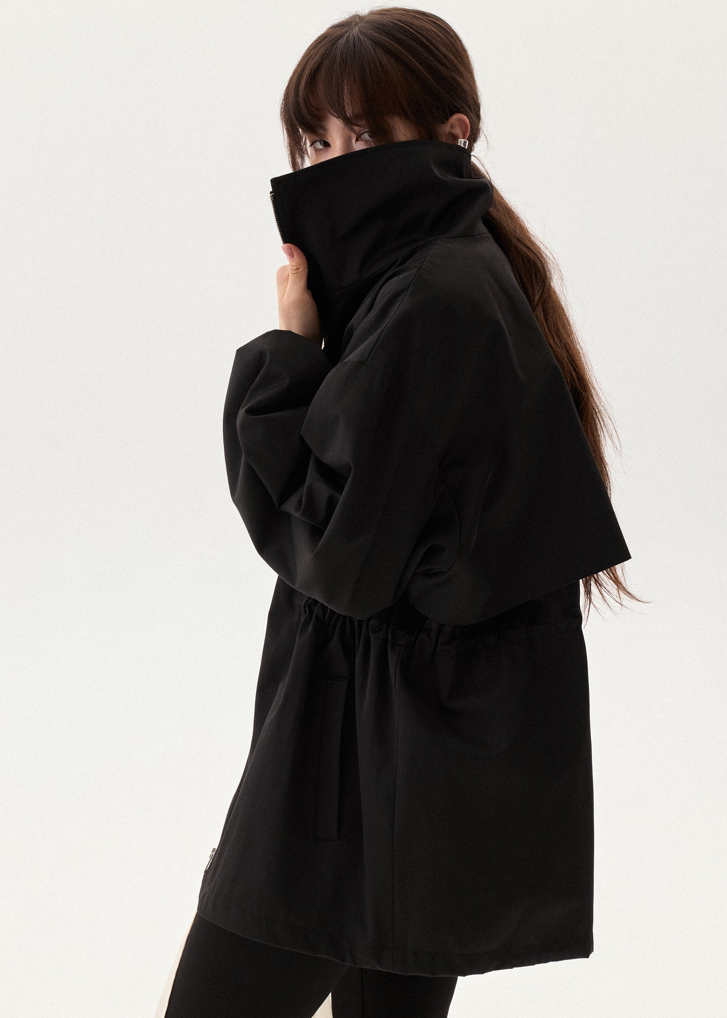 Куртка - тренч чорна COUTURE